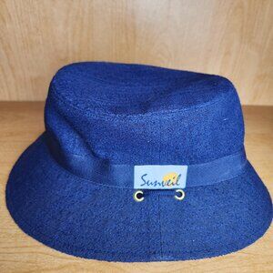 Sunveil, navy Softimo bucket Hat with draw string UV protection sz small